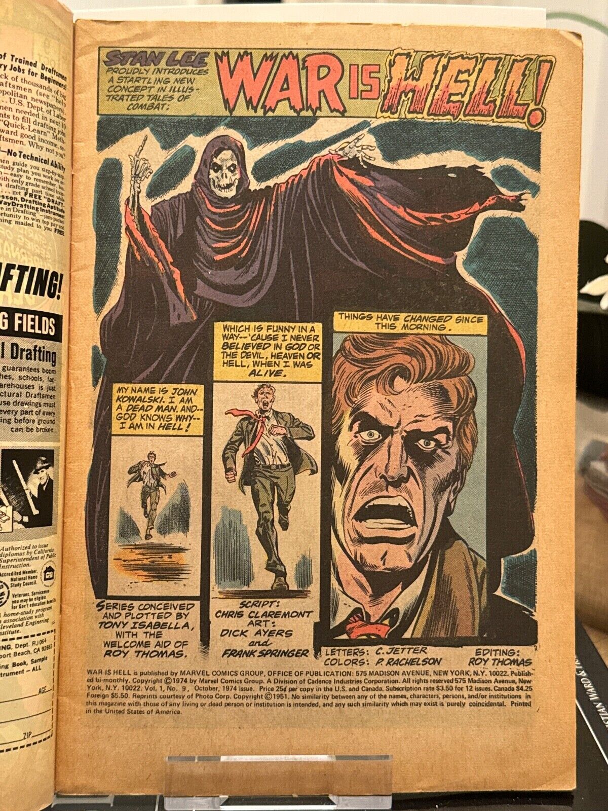 War is Hell Vol. 1 #9 (1974) - Marvel - 1st appearance of Death