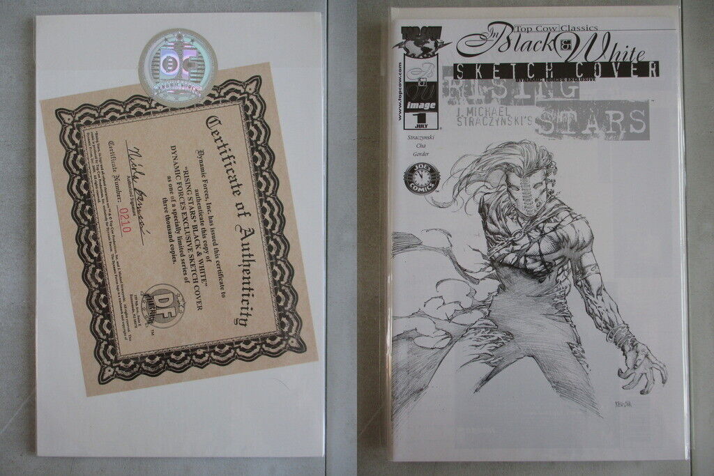 Rising Stars Black & White DF Sketch Cover Ltd. to 3000 With COA