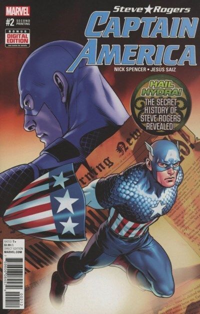 Steve Rogers - Captain America (2016-2017) #2 (Jesus Saiz Variant)