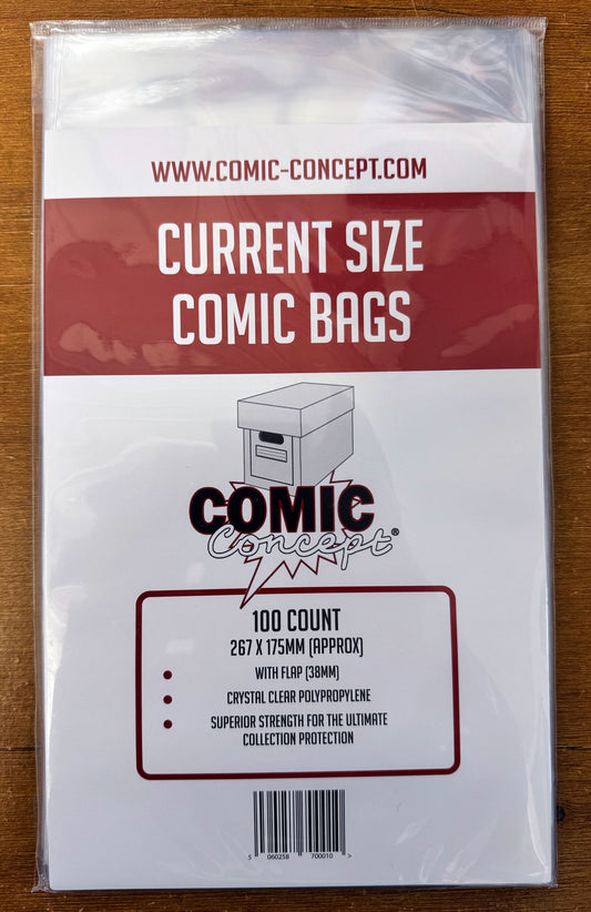 Comic Concept Bags - Current Size (100 pack)