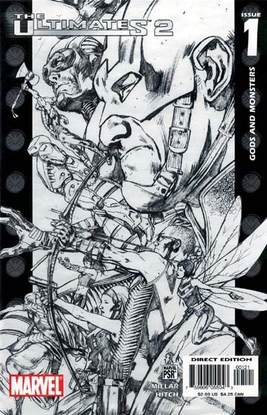 Ultimates 2 (2005-2007) #1 (Sketch Variant)