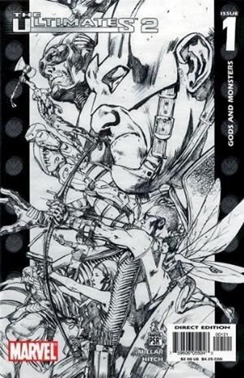 Ultimates 2 (2005-2007) #1 of 13 (Sketch Variant)