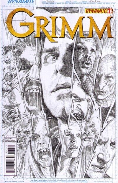 Grimm (2013-2014) #1 (1:25 Alex Ross B&W Variant)