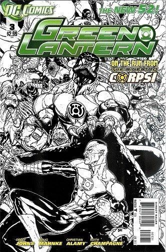 Green Lantern Vol. 5 (2011-2016) #3 (1:200 Doug Mahnke B&W Variant
