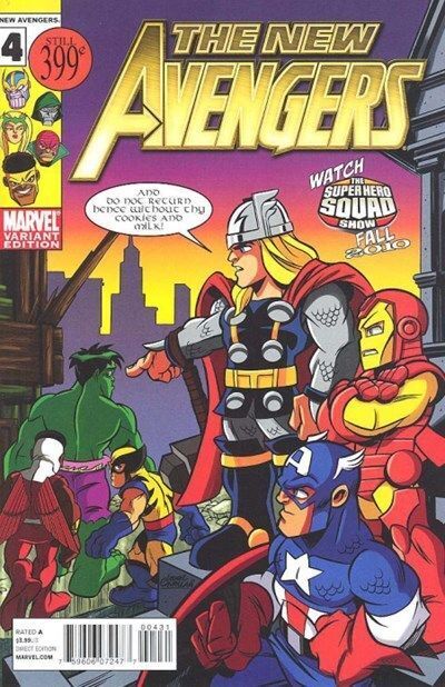 New Avengers Vol. 2 (2010-2013) #4 (Super Hero Squad Variant)