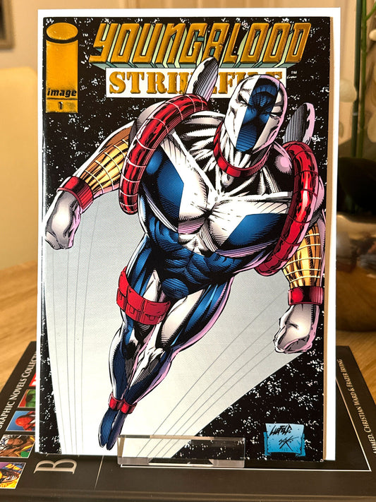 Youngblood Strikefile #1 Vol. 1 #1 (1993) - Gold Embossed Cover! - Image
