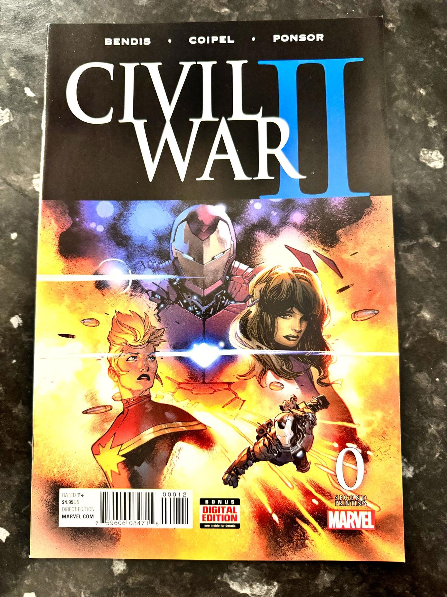 Civil War II Vol. 1 #0 (2016) - 2nd print variant - Marvel