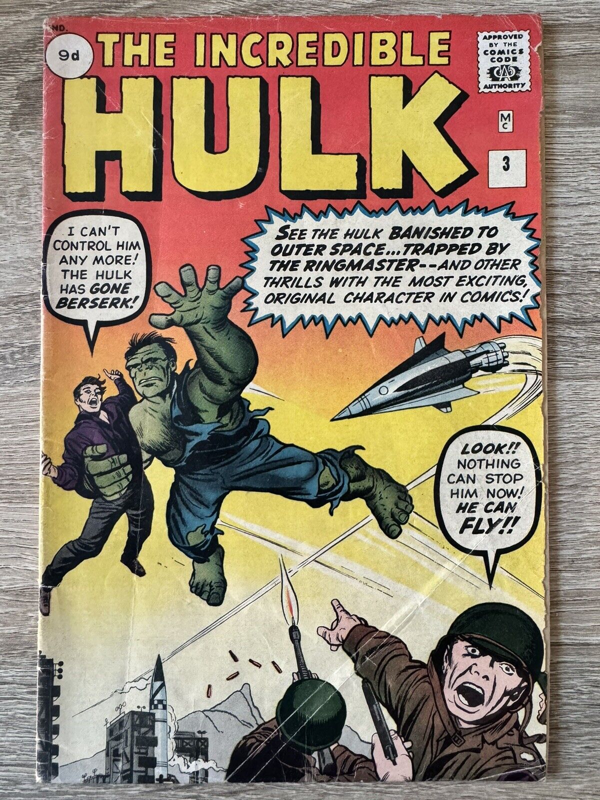 Incredible Hulk Vol. 1 #3 (1962) - Origin of Hulk and 1st app Circus of Crime
