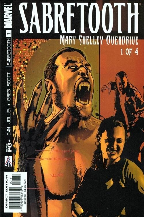 Sabretooth - Mary Shelley Overdrive (2002) #1 of 4