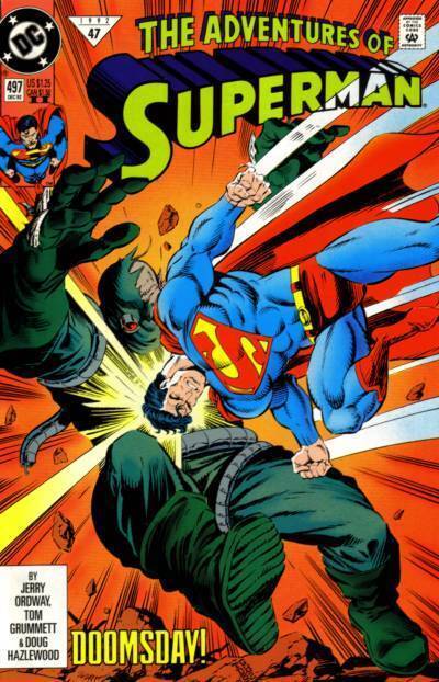 Adventures of Superman Vol. 1 (1939-2011) #497 (2nd Print Variant)