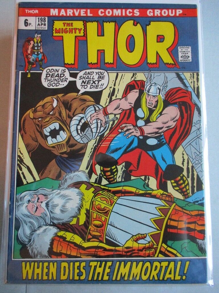 Mighty Thor Vol. 1 (1966-2011) #198 FN (Cover Detached) UK Price Variant
