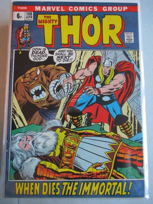 Mighty Thor Vol. 1 (1966-2011) #198 FN (Cover Detached) UK Price Variant
