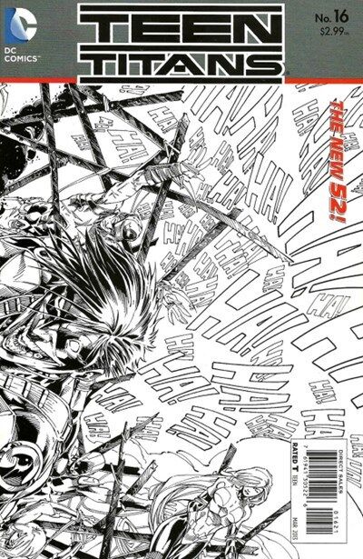 Teen Titans Vol. 4 (2011-2014) #16 (1:25 Black & White Variant)