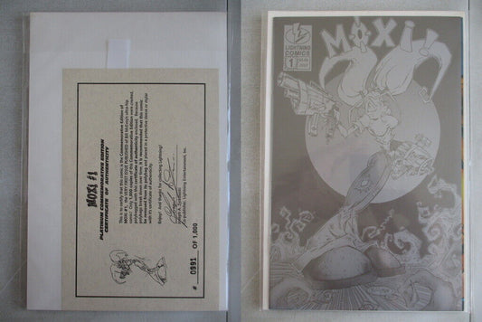 Moxi #1 Platinum Commemorative Edition Ltd. to 1000 With COA