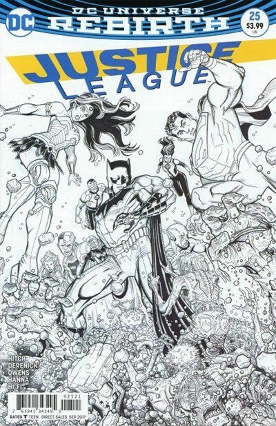 Justice League Vol. 3 (2016-2018) #25 (Nick Bradshaw Variant)