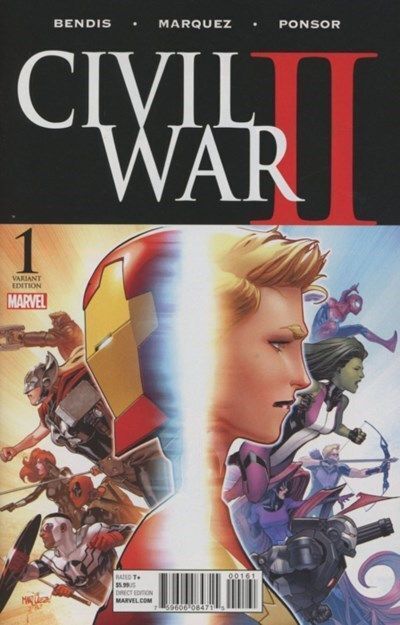 Civil War II (2016-2017) #1 of 8 (1:25 David Marquez Variant)