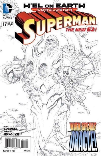 Superman Vol. 3 (2011-2016) #17 (1:25 Rocafort B&W Variant)