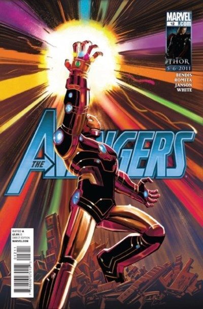 Avengers Vol. 4 (2010-2013) #12 Iron Man Weilds Infinity Gauntlet