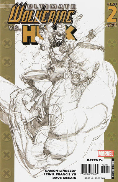 Ultimate Wolverine Vs. Hulk (2006-2009) #2 of 6 (1:50 Sketch Variant)