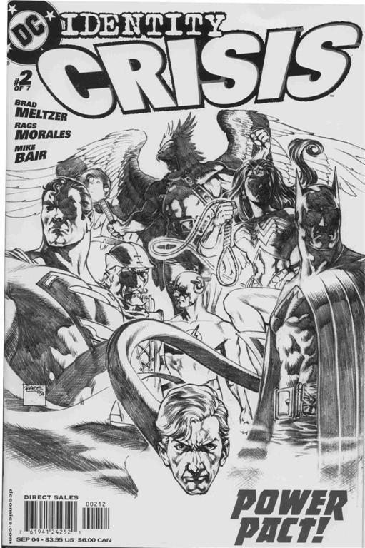 Identity Crisis (2004-2005) #2 (2nd Print Sketch Variant)