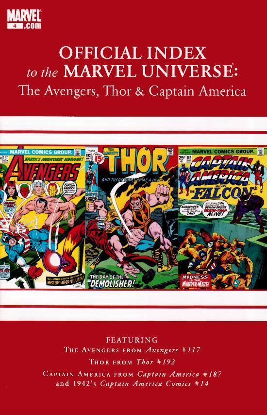 Official Index of the Marvel Universe - Avengers, Thor.. (2010-2011) #4