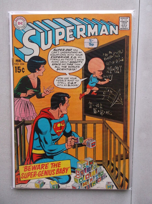 Superman Vol. 1 (1939-2011) #224 FN (Cover Detached)