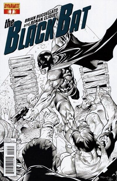 Black Bat (2013-2014) #1 (1:35 Ardian Syaf B&W Variant)