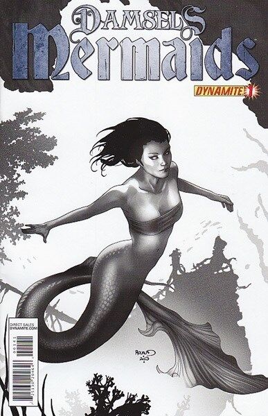 Damsels - Mermaids (2013) #1 of 5 (1:25 Renaud B&W Variant)