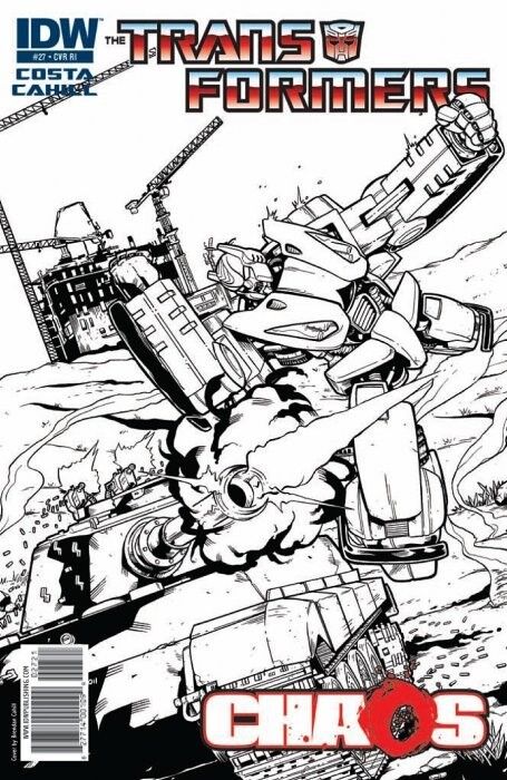 Transformers Vol. 1 (2009-2011) #27 (1:10 Brendan Cahill B&W Variant)