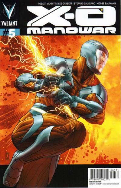 X-O Manowar Vol. 2 (2012-2016) #5 (1:25 Patrick Zircher Variant)