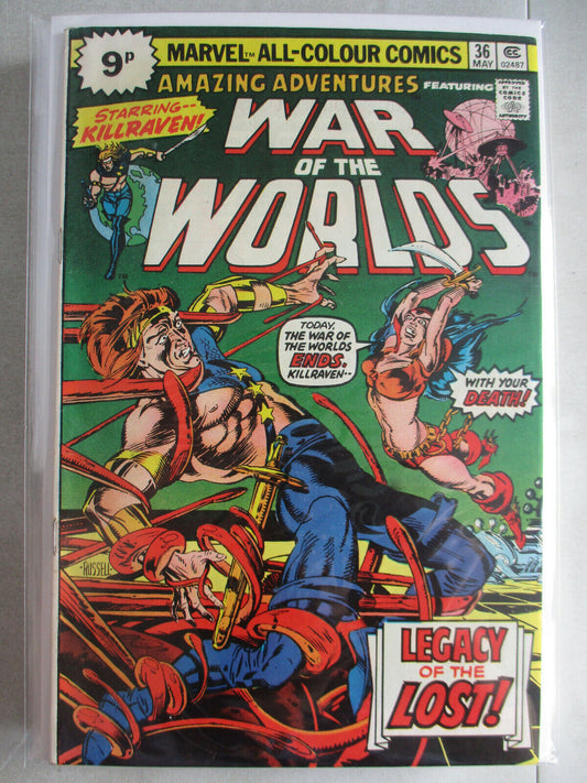 Amazing Adventures Vol. 1 (1970-1976) #36 VF UK Price Variant