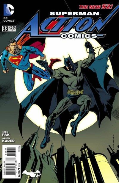 Action Comics Vol. 2 (2011-2016) #33 (Kevin Nowlan Batman 75th Variant)