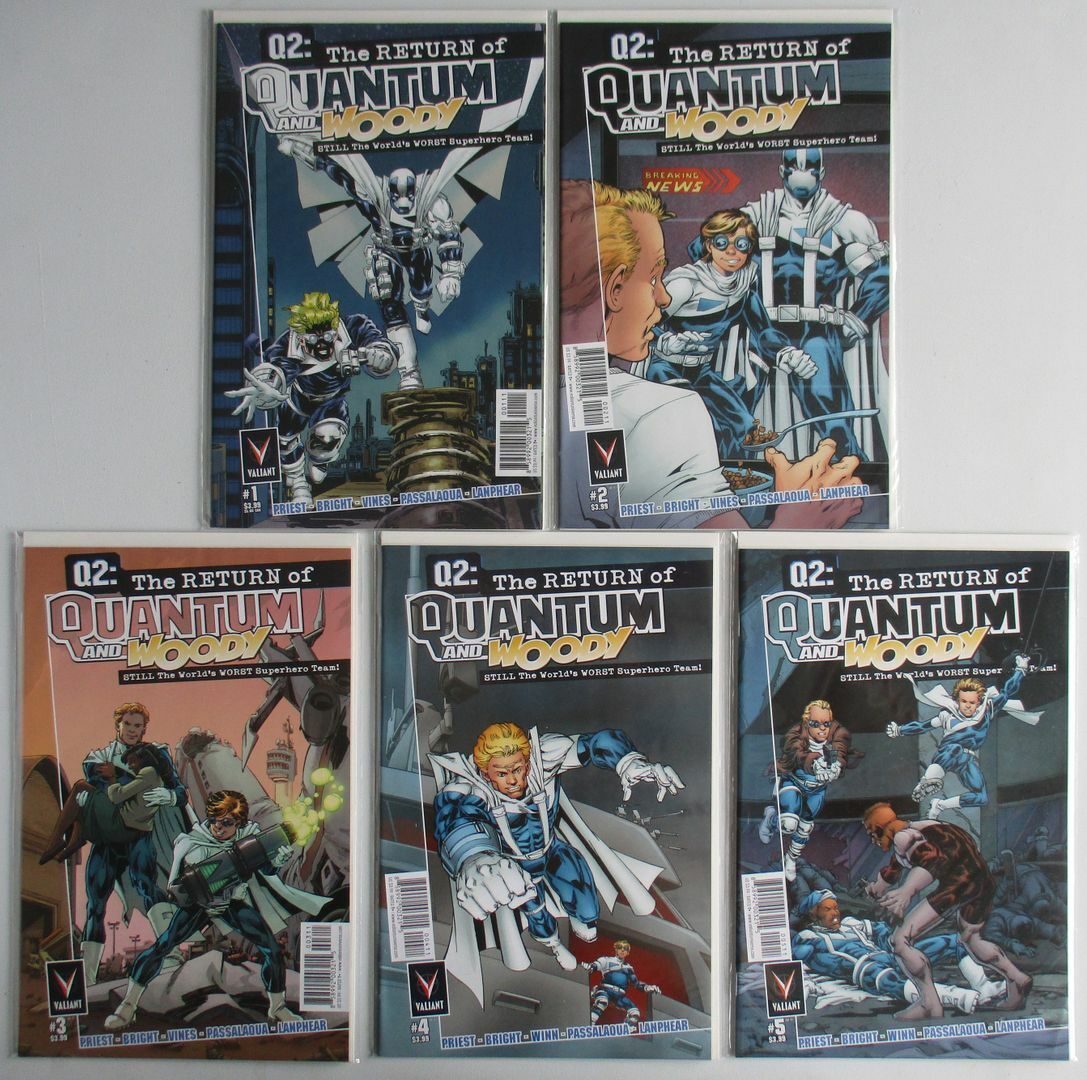 Q2 - Return of Quantum & Woody #1-5 Complete (5 Comics) VF/NM-NM+