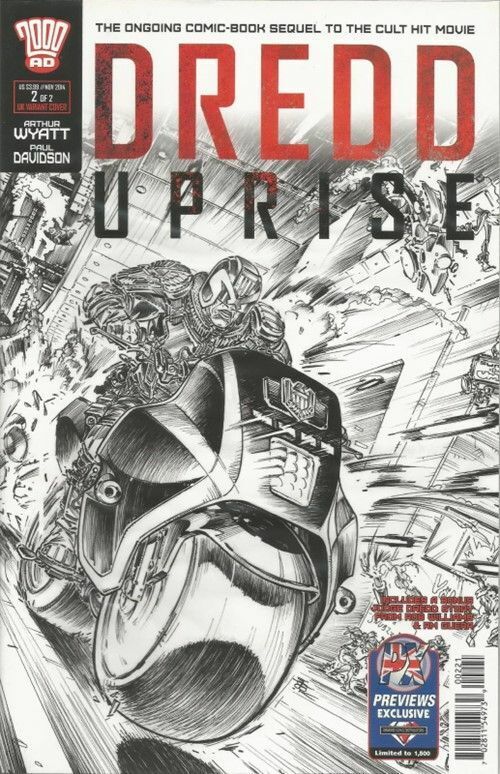 Dredd - Uprise (2014) #2 of 2 (B&W UK Variant)
