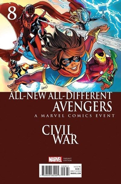 All New, All Different Avengers (2016) #8 (Greg Land Civil War Variant)