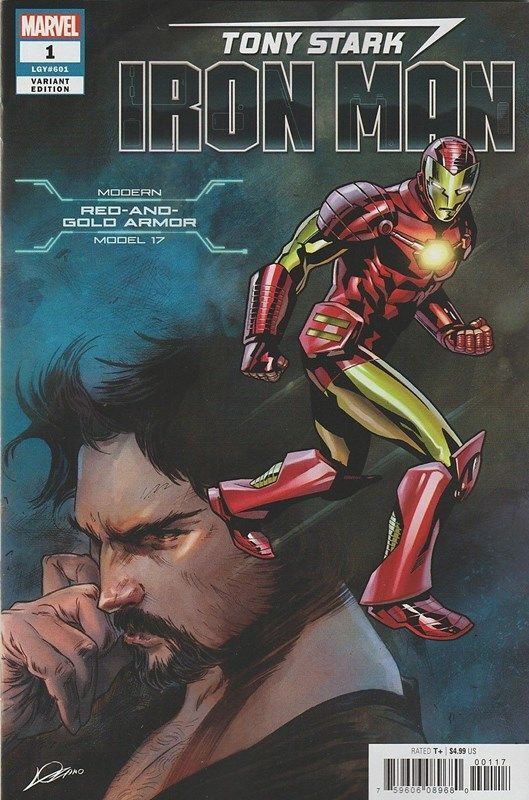 Tony Stark - Iron Man (2018-Present) #1 (Red & Gold Variant)