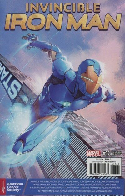 Iron Man, Invincible Vol. 2 (2015-2016) #13 (Prostate Awareness Variant)
