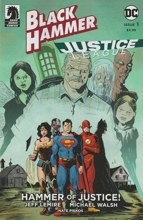 Black Hammer/Justice League - Hammer of Justice (2019) #1 of 5 (Lemire Variant)