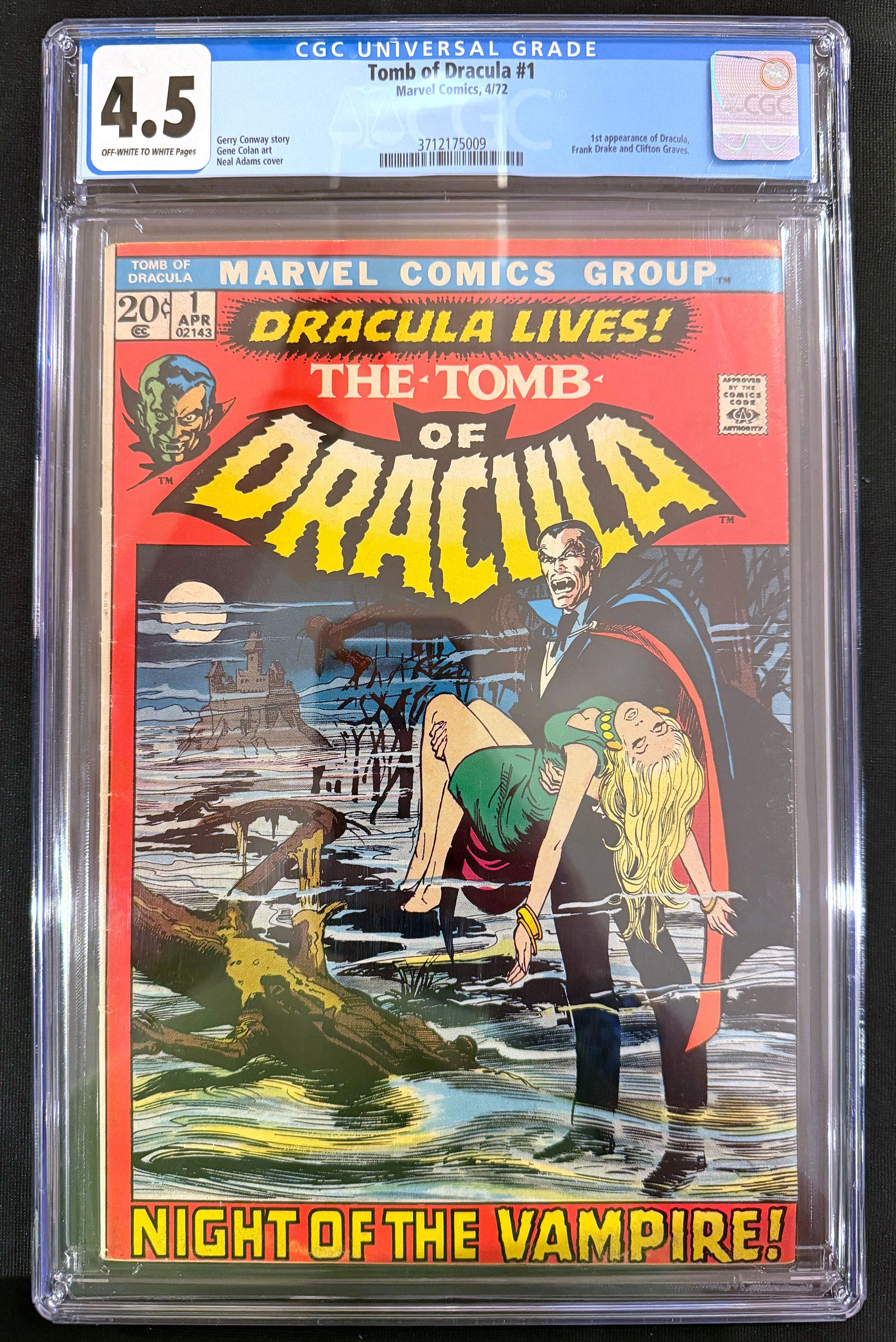 Tomb of Dracula Vol. 1 #1 (1972)  - 1st appearance of Dracula