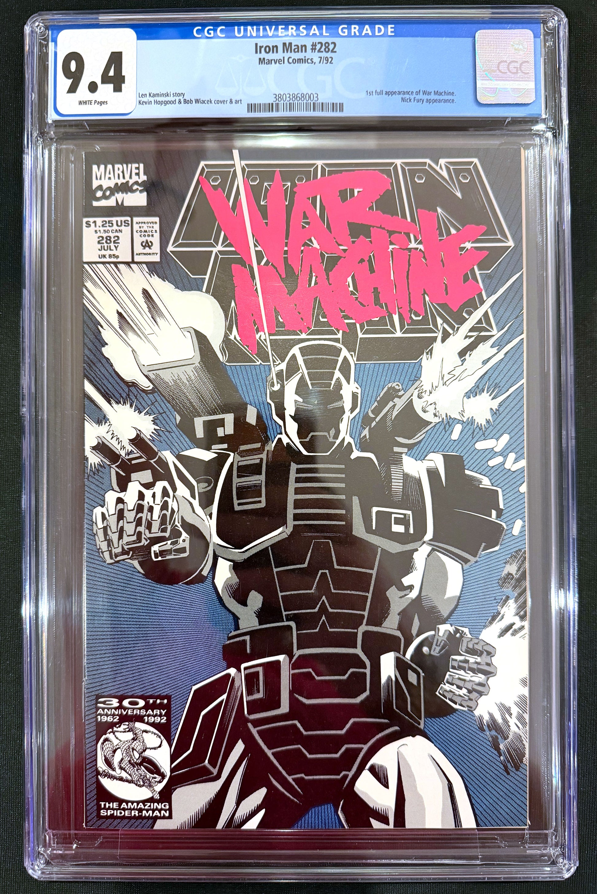 Iron Man Vol. 1 #282 (1992)  - 1st appearance of War Machine