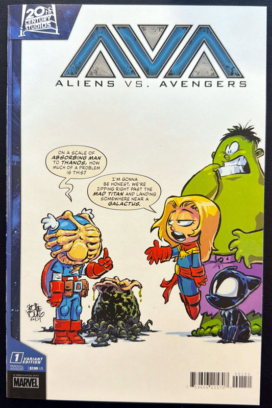 Aliens vs. Avengers Vol. 1 #1 (2024) - Skottie Young variant 