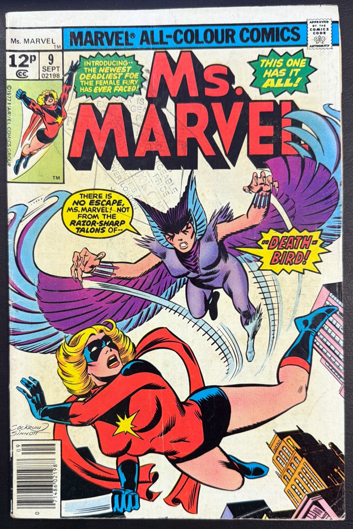 Ms. Marvel Vol. 1 #9 (1977)  - 1st appearance of Deathbird