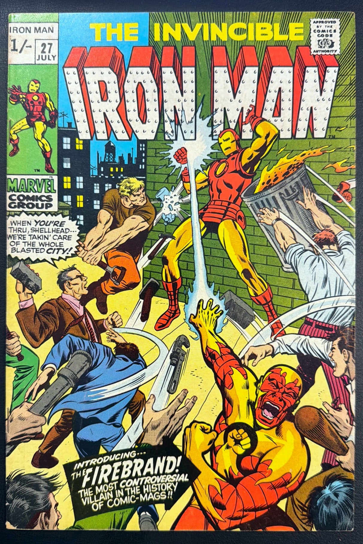 Iron Man Vol. 1 #27 (1970)  - 1st appearance of Firebrand