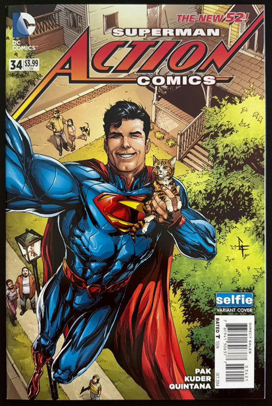 Action Comics Vol. 2 #34 (2014) - Selfie variant 