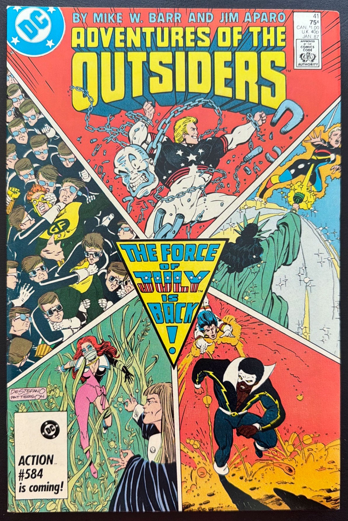 Adventures of the Outsiders Vol. 1 #41 (1987)  