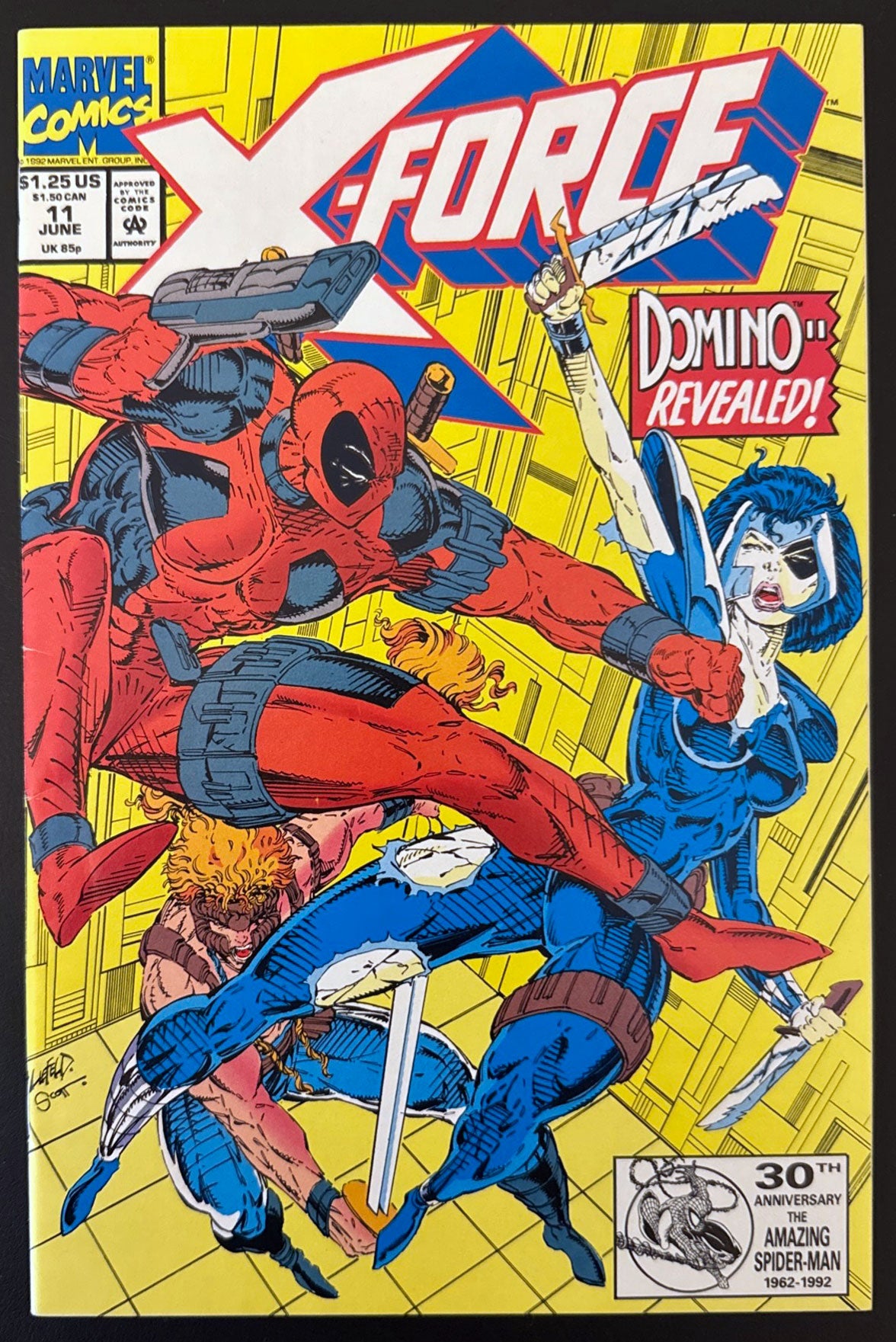 X-Force Vol. 1 #11 (1992)  - 1st appearance of the real Domino